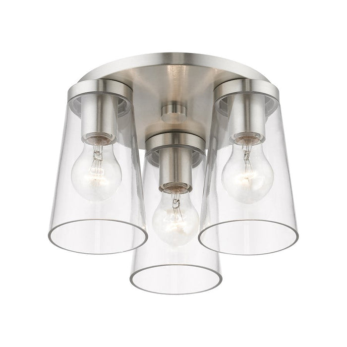 Livex Cityview 1 Light Small Flush Mount