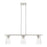 Livex Cityview 3 Light Linear Chandelier, Brushed Nickel/Clear - 46713-91