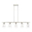 Livex Cityview 5 Light Linear Chandelier, Brushed Nickel/Clear - 46715-91