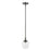 Livex Willow 1 Light Single Pendant, Black Chrome/Clear - 46721-46