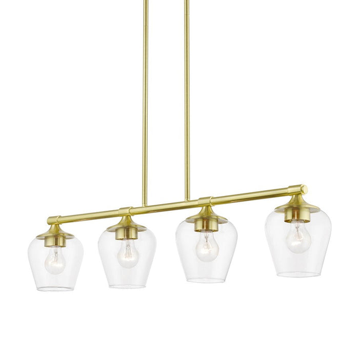 Livex Willow 4 Light Linear Chandelier