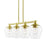 Livex Willow 4 Light Linear Chandelier