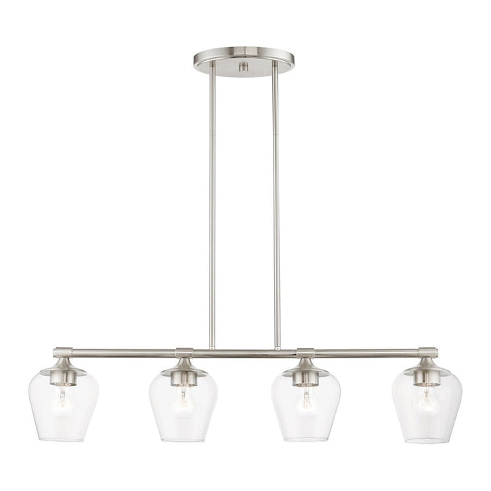 Livex Willow 4 Light Linear Chandelier