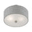 Livex Dakota Semi-Flush, Nickel/White/Urban Gray/White