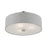 Livex Dakota Semi-Flush, Nickel/White/Urban Gray/White