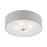 Livex Dakota Semi-Flush, Nickel/White/Urban Gray/White