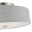 Livex Dakota Semi-Flush, Nickel/White/Urban Gray/White