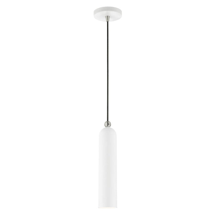 Livex Ardmore 1 Light Pendant, White - 46751-03