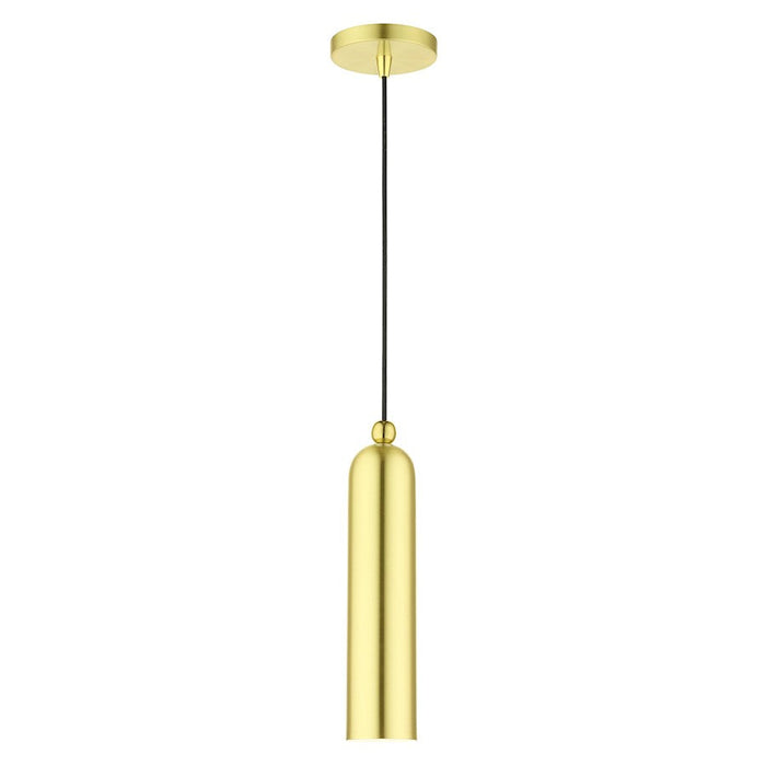 Livex Ardmore 1 Light Pendant, Satin Brass - 46751-12