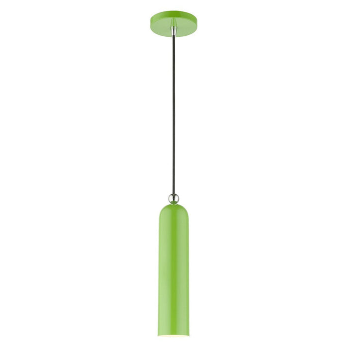 Livex Ardmore 1 Light Pendant, Shiny Apple Green - 46751-78