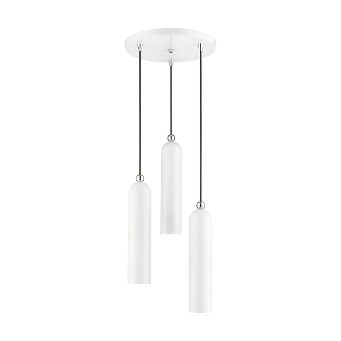 Livex Ardmore 3 Light Pendant, Shiny White - 46753-69