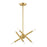 Livex Soho 6 Light Chandelier, Satin Brass - 46773-12