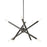 Livex Soho 8 Light Chandelier, Black Chrome