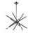 Livex Soho 12 Light Chandelier, Black Chrome