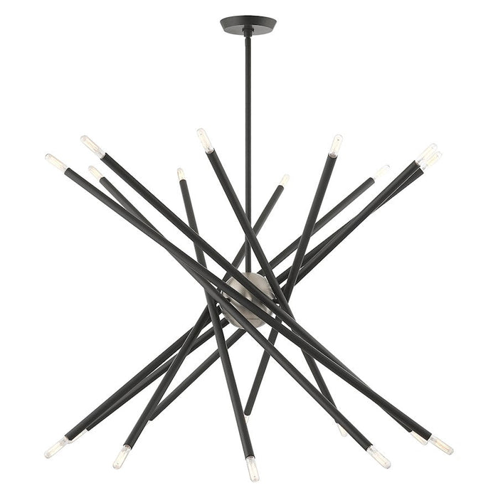 Livex Soho 20 Light Chandelier, Scandinavian Gray - 46779-76