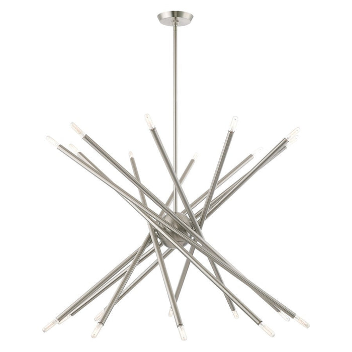 Livex Soho 20 Light Chandelier, Brushed Nickel - 46779-91