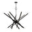 Livex Monaco 14 Light Extra Large Chandelier, Black Chrome - 46847-46