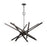 Livex Monaco 14 Light Extra Large Chandelier, Black Chrome