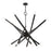 Livex Monaco 14 Light Extra Large Chandelier, Black Chrome