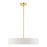 Livex Venlo Drum Pendant, Brass/White/Off-White