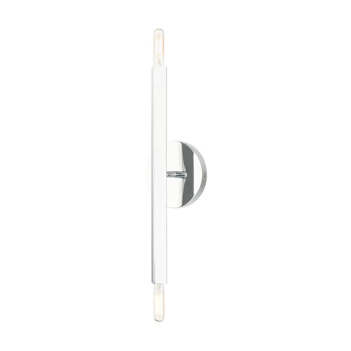 Livex Monaco 2 Light ADA Wall Sconce, Polished Chrome - 46981-05