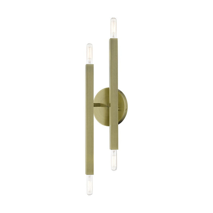 Livex Monaco 4 Light ADA Sconce, Brass - 46982-01