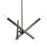 Livex Monaco 6 Light Chandelier, Black Chrome