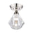 Livex Brussels 1 Light Crystal Semi-Flush Mount