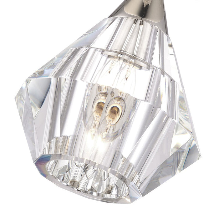 Livex Brussels 1 Light Crystal Semi-Flush Mount