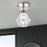 Livex Brussels 1 Light Crystal Semi-Flush Mount