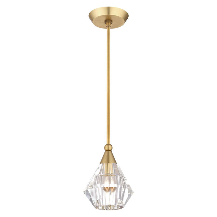 Livex Brussels 1 Light Crystal Single Pendant