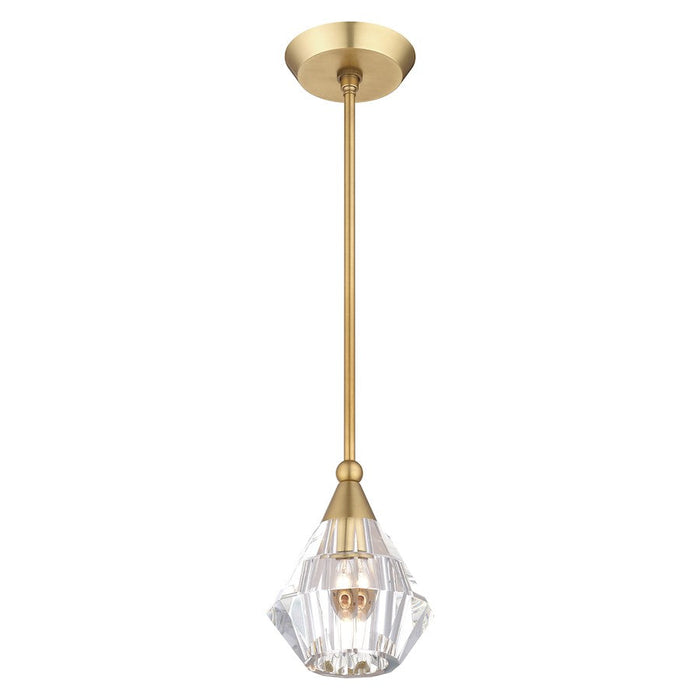 Livex Brussels 1 Light Crystal Single Pendant