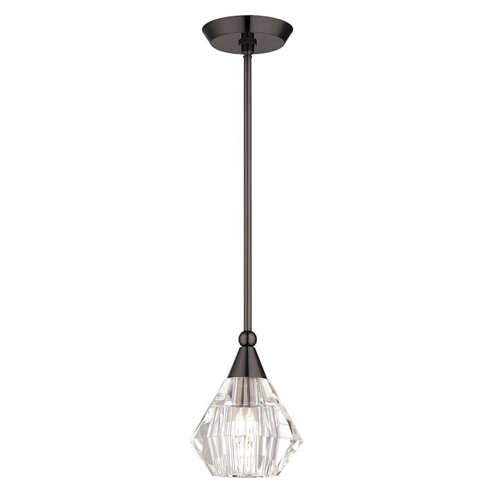 Livex Brussels 1 Light Crystal Single Pendant