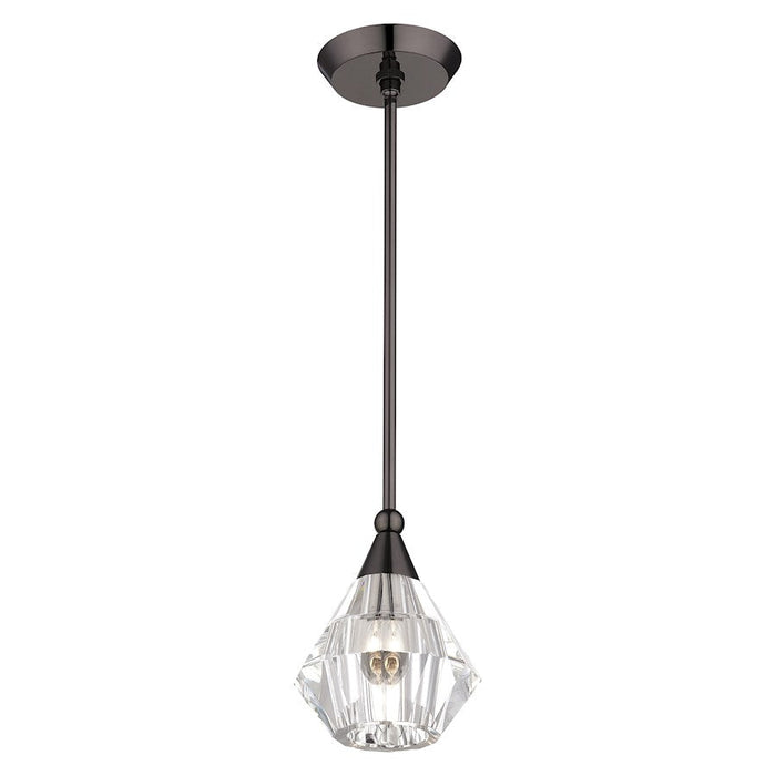 Livex Brussels 1 Light Crystal Single Pendant