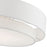 Livex Meridian Semi-Flush, Nickel/Off-White/White Fabric