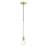 Livex Lansdale 1 Light Single Pendant, Satin Brass - 47161-12