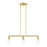 Livex Lansdale 3 Light Linear Chandelier, Satin Brass - 47163-12