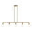 Livex Lansdale 5 Light Large Linear Chandelier, Antique Brass - 47165-01