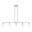 Livex Lansdale 5 Light Large Linear Chandelier, Brushed Nickel - 47165-91