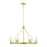 Livex Lansdale 6 Light Chandelier, Satin Brass - 47166-12