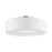 Livex Gilmore 4 Light Semi-Flush, Nickel/White/Off-white/White Fabric - 47174-91