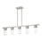 Livex Carson Linear Chandelier, Brushed Nickel/Clear