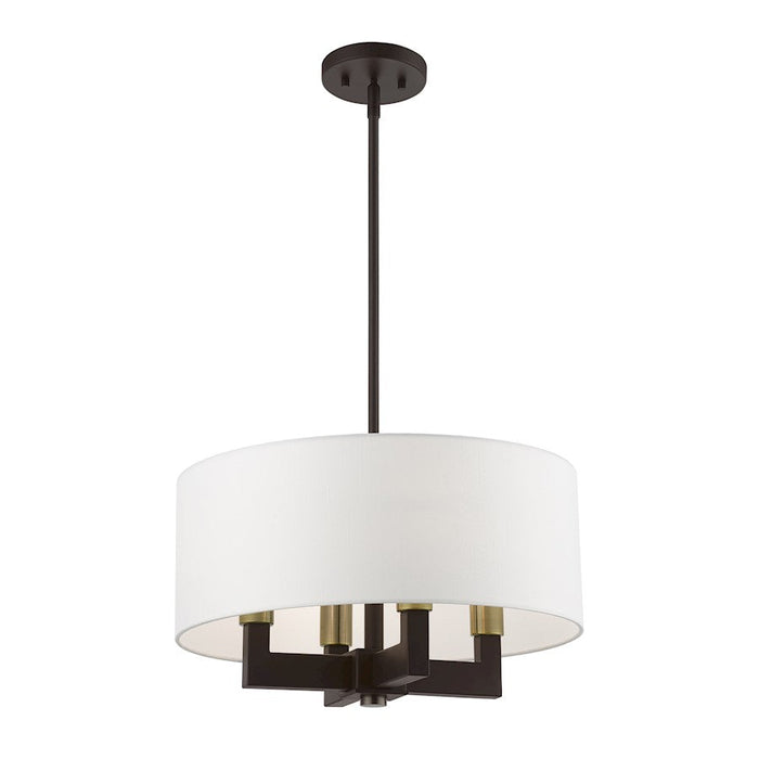 Livex Cresthaven 4 Light Pendant/Chandelier