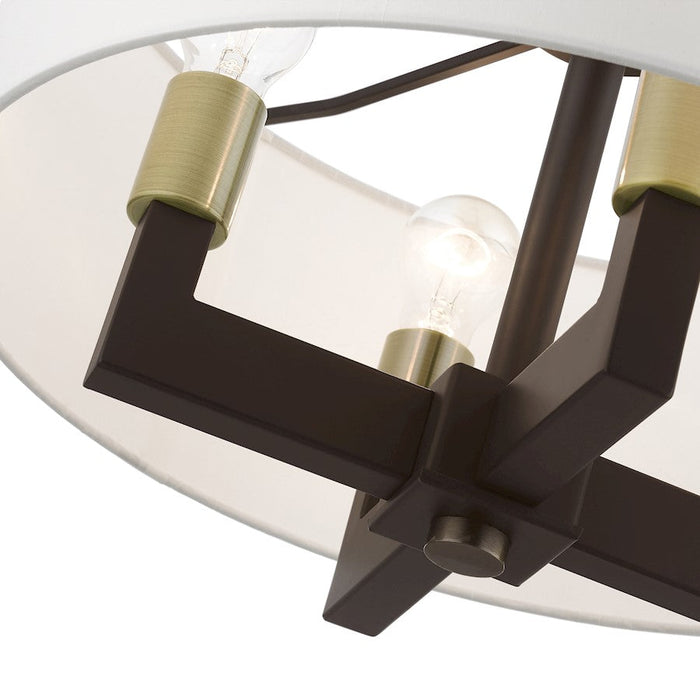 Livex Cresthaven 4 Light Pendant/Chandelier