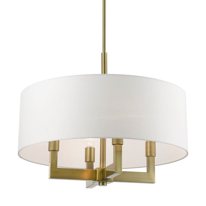 Livex Cresthaven 4 Light Pendant/Chandelier