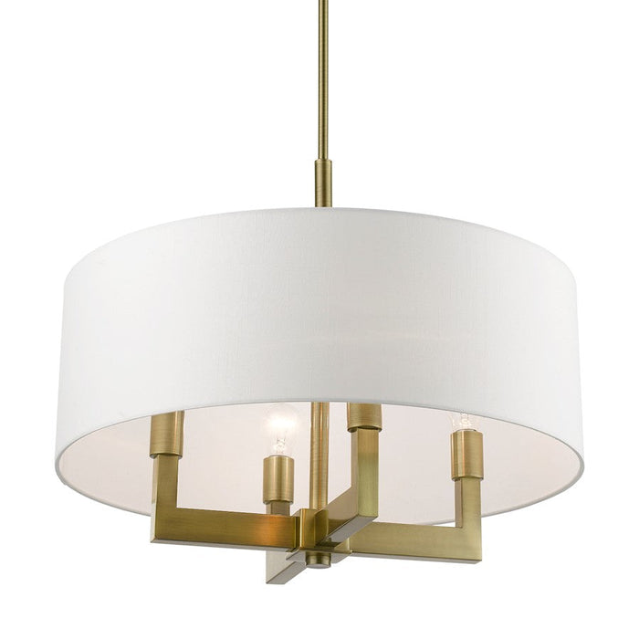 Livex Cresthaven 4 Light Pendant/Chandelier