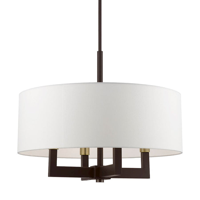 Livex Cresthaven 4 Light Pendant/Chandelier