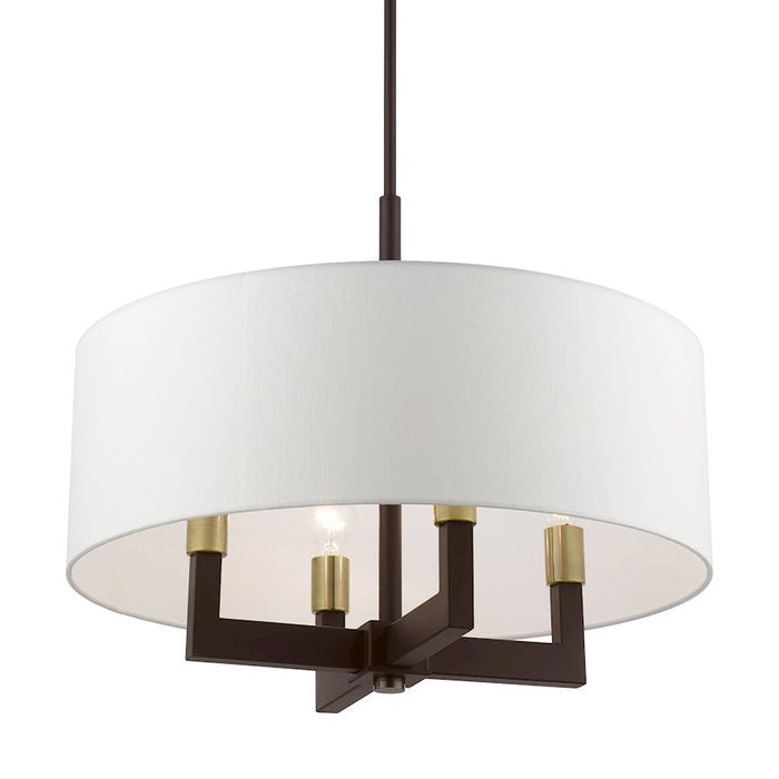 Livex Cresthaven 4 Light Pendant/Chandelier