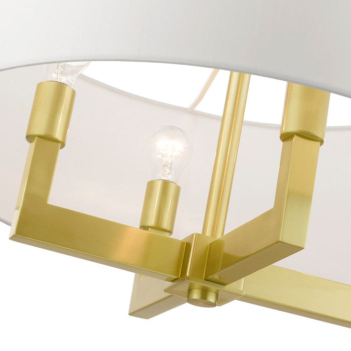 Livex Cresthaven 4 Light Pendant/Chandelier