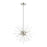 Livex Uptown 6 Light Pendant Chandelier, Nickel/Acid Etched Rods - 48824-91